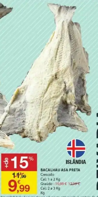 E.Leclerc Bacalhau ASA Preta Crescido 1 a 2kg promoção