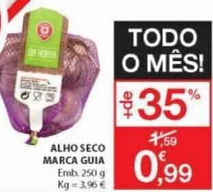 E.Leclerc Alho Seco Marca Guia 250g promoção