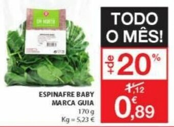 E.Leclerc Espinafre Baby Marca Guia 170g promoção