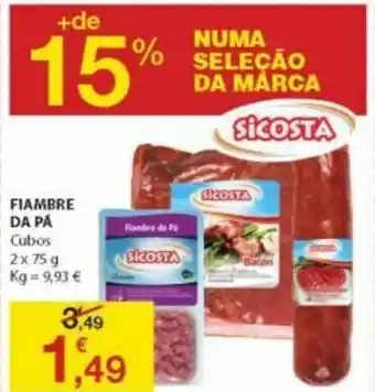 E.Leclerc Fiambre da Pá 2 x 75g promoção