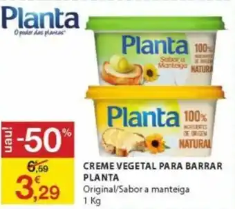 E.Leclerc Creme Vegetal Para Barrar Planta 1kg promoção