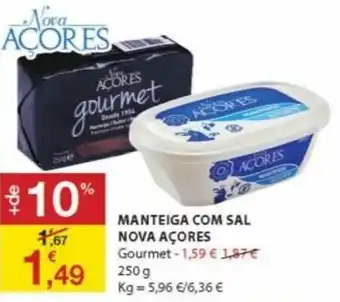 E.Leclerc Manteiga com Sal Nova Açores 250g promoção