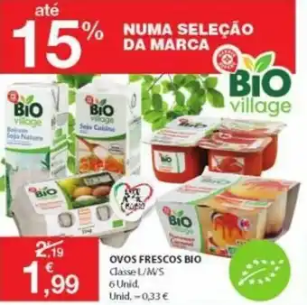 E.Leclerc Ovos Frescos Bio 6 Unid promoção