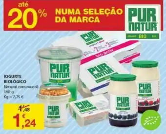 E.Leclerc Iogurte Biológico 160g promoção