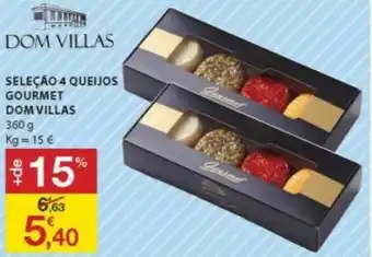 E.Leclerc Seleção 4 Queijos Gourmet dom Villas 360g promoção