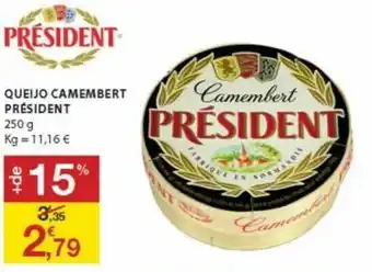 Queijo Camembert Président 250g