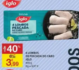 E.Leclerc 4 Lombos de Pescada do Cabo Iglo 400g promoção