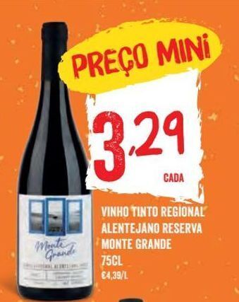 Minipreço Vinho tinto promoção