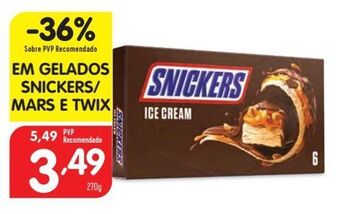 Minipreço Gelados snickers promoção