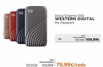 El Corte Inglés Disco externo promoção