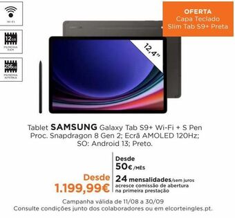 El Corte Inglés Tablet samsung samsung promoção