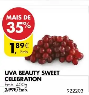 Pingo Doce Uva Beauty Sweet Celebration 400g promoção