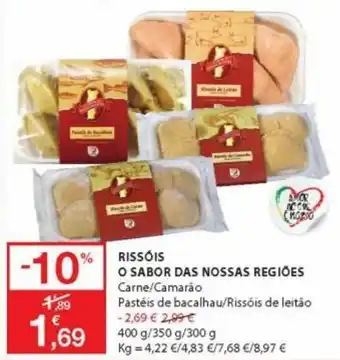 Rissóis O Sabor das Nossas Regióes 400g/360g/300g