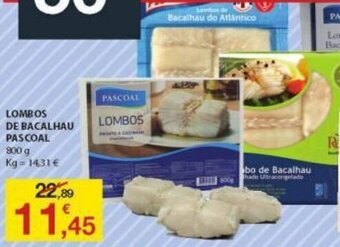 Lombos de Bacalhau Pascoal 800g