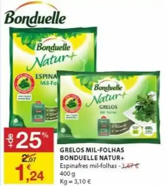 E.Leclerc Grelos Mil-Folhas Bonduelle Natur+ 400g promoção