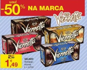 E.Leclerc Gelado Morango 650ml promoção