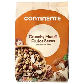 Continente Muesli crunchy frutos secos promoção