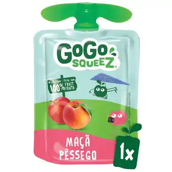 Saqueta de fruta maçã e pêssego +3a