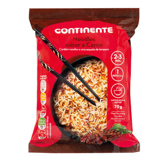 Continente Noodles de carne promoção