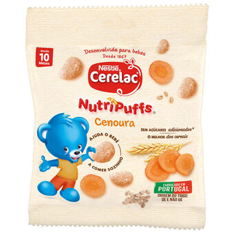 Continente Snack para bebé cenoura nutripuffs +10m promoção