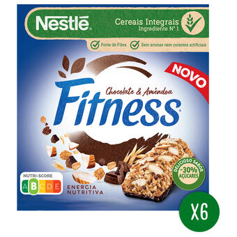 Continente Barras de cereais chocolate e amêndoa fitness promoção