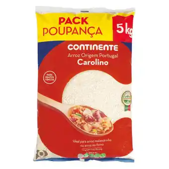 Continente Arroz carolino pack poupança promoção