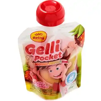 Continente Gelatina morango gelli pocket saqueta promoção