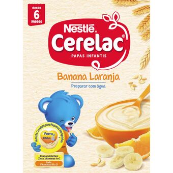 Continente Papa infantil láctea banana e laranja +6m promoção