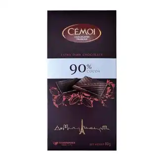 Continente Tablete de chocolate negro 90% cacau promoção