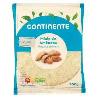 Continente Miolo de amêndoa moída promoção