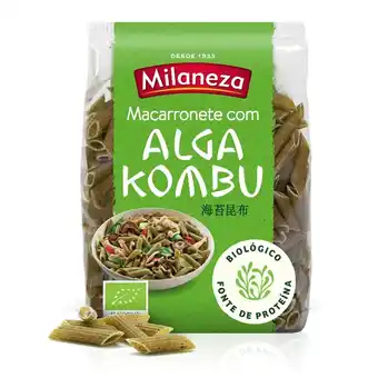 Continente Massa macarronete penne com alga kombu promoção