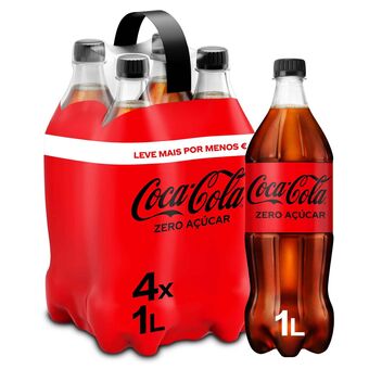 Continente Refrigerante com gás cola zero promoção