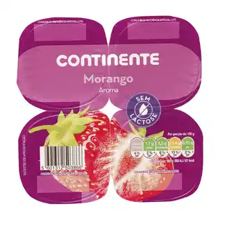 Continente Iogurte aroma morango sem lactose promoção