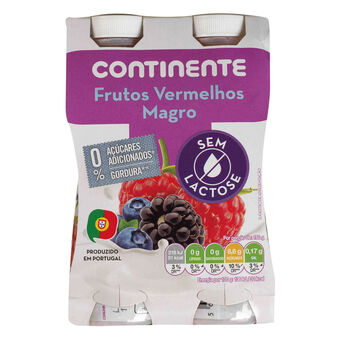 Continente Iogurte líquido magro frutos vermelhos sem lactose promoção