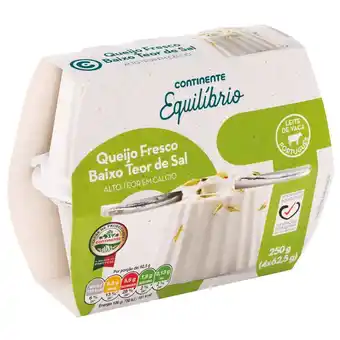 Continente Queijo fresco de vaca longa duração baixo teor de sal promoção