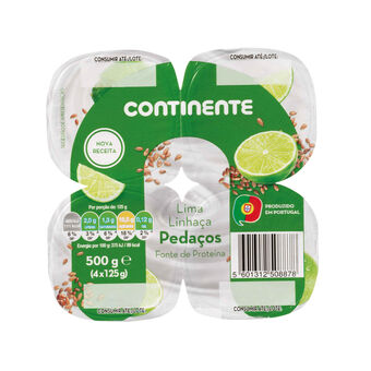 Continente Iogurte pedaços lima e linhaça promoção