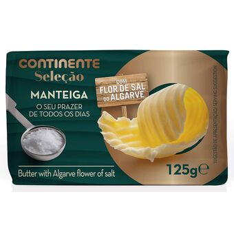 Continente Manteiga com flor de sal do algarve promoção