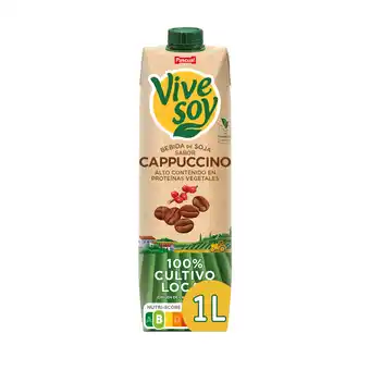 Bebida vegetal de soja vegetal cappuccino