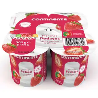 Continente Iogurte pedaços morango promoção