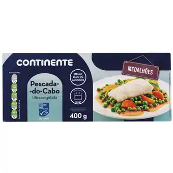 Continente Medalhões de pescada do cabo ultracongelados promoção