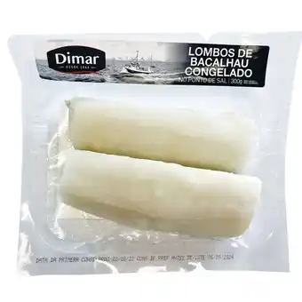 Continente Lombos de bacalhau sem pele congelado promoção