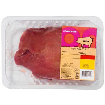 Continente Fígado de porco promoção