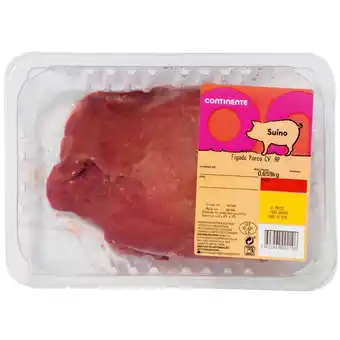 Continente Fígado de porco promoção