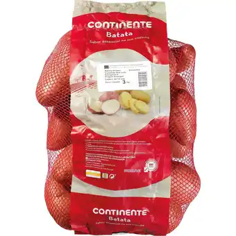 Continente Batata vermelha promoção