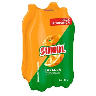 Continente Refrigerante com gás laranja promoção