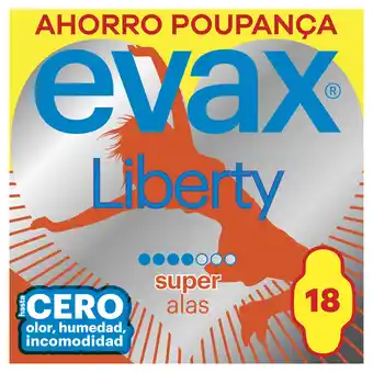 Continente Pensos higiénicos liberty super com abas promoção