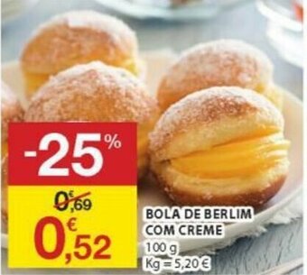E.Leclerc Bola de Berlim com Creme 100g promoção