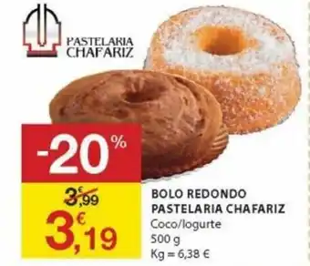 E.Leclerc Bolo Redodndo Pastelaria Cha Fariz 500g promoção