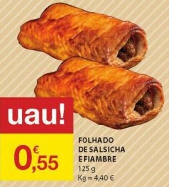 E.Leclerc Folhado de Salsicha e Fiambre 125g promoção