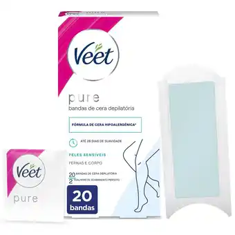 Continente Bandas depilatórias cera fria corpo minima promoção